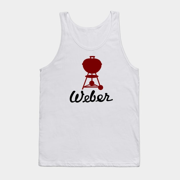 Grill Giants Weber Classic Vintage Maroon Kettle Tank Top by Grill Giants